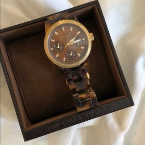 Michael Kors Tortoise Watch
